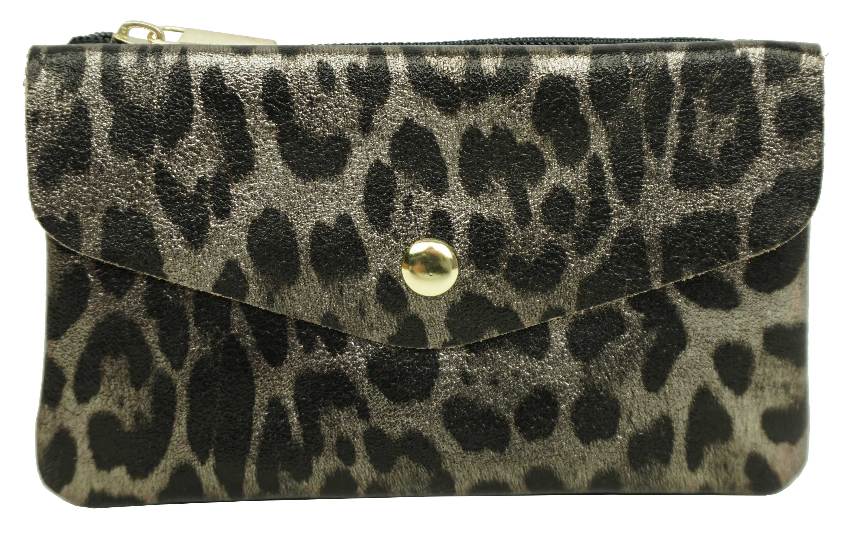 Porte-monnaie léopard.